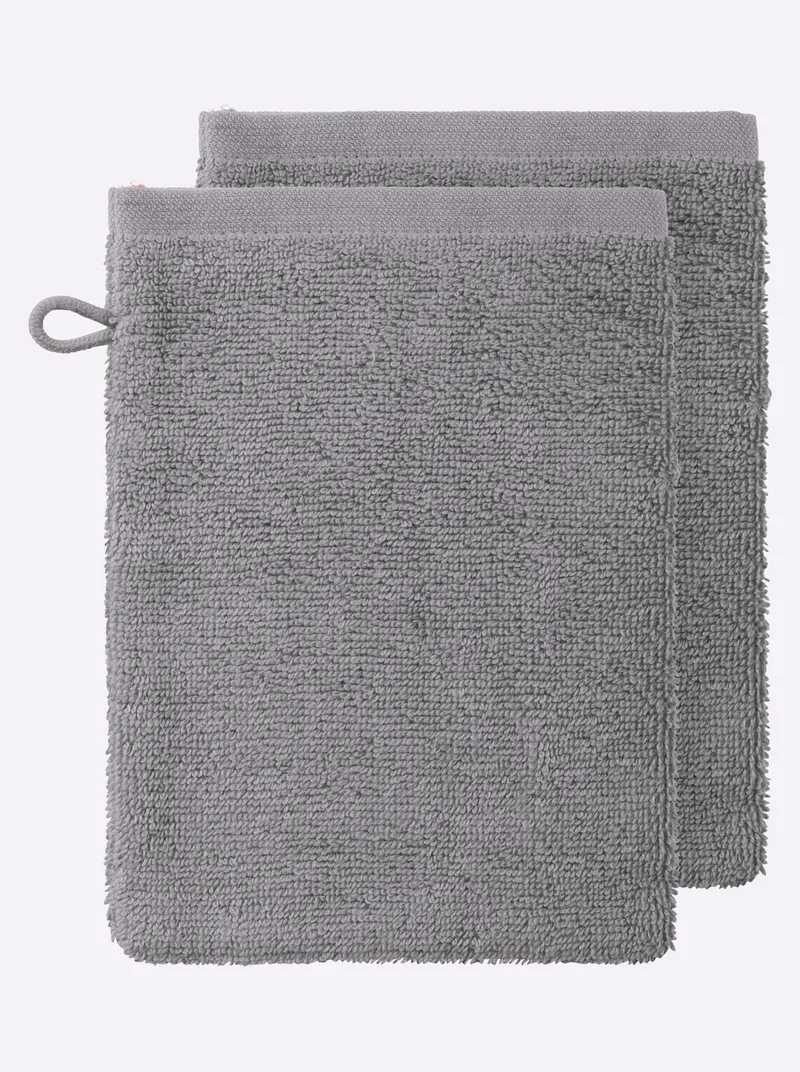 wäschepur Handtuch steingrau, Steingrau, – Produktbild 3 von 3
