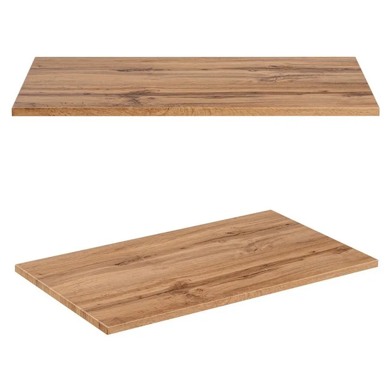 Lomadox Waschbeckenschrank XANTEN-56 100 cm in anthrazit mit Eiche Nb. schwarz gerillt, Braun|grau, – Produktbild 4 von 5