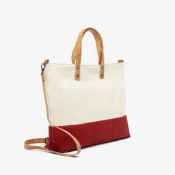 Kork-Deko Kork-Deko Umhängetasche aus Korkstoff - rot-weiß - Handtasche aus Kork – Produktbild 1 von 1
