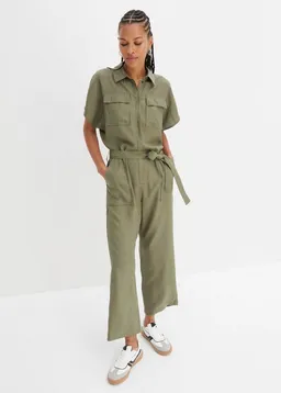 bonprix Jumpsuit aus Lyocell, mit Hemdblusenkragen – Produktbild 1 von 1