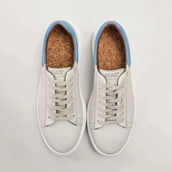 AGAZI AGAZI EMMA - apple leather sneakers, Sky blue, – Produktbild 1 von 3