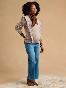 Envie De Fraise Pullover mit Volants & Stillöffnungen für Schwangerschaft & Stillzeit Wollmix ENVIE DE FRAISE – Produktbild 1 von 1