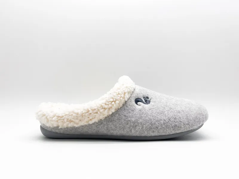 thies thies Damen vegan Hausschuhe Cozy Hellgrau, Hellgrau, – Produktbild 2 von 2