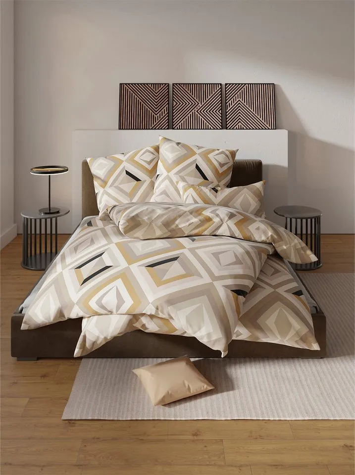 Witt Witt Bettwäsche Bettwäsche, Renforcé, 2 teilig, Renforcé, Braun, – Produktbild 1 von 1