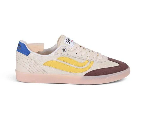 Genesis Footwear Genesis Footwear G-Volley Mesh Vegan Sneaker, Brown/creme/yellow, – Produktbild 4 von 4