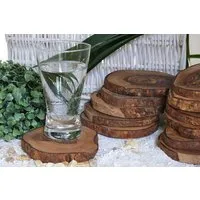 Olivenholz erleben Olivenholz erleben Untersetzer RUSTIKAL RUND aus Olivenholz – Produktbild 1 von 1