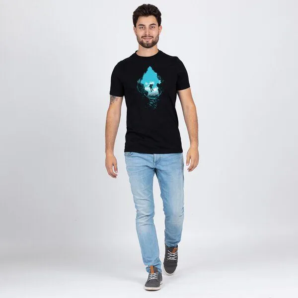 Lexi&Bö Lexi&Bö Adventure Diving T-Shirt Herren, Schwarz, – Produktbild 3 von 4