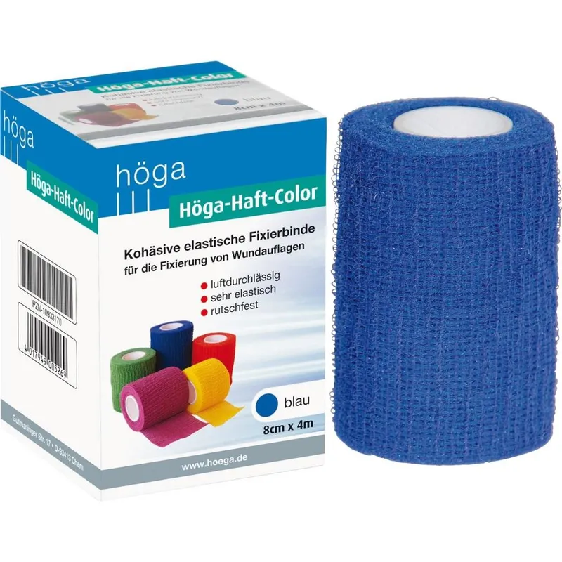 Höga-Pharm HÖGA HAFT Color Fixierb.8 cmx4 m blau 1 St Binden – Produktbild 1 von 1