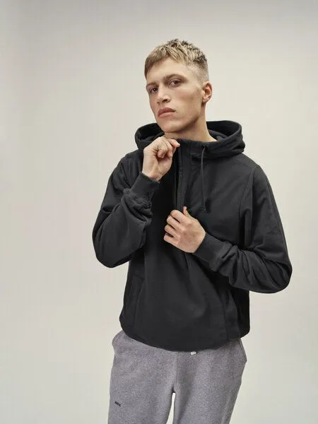 WOTE WOTE Outdoor Sweatshirt aus Bio-Baumwolle, Anthrazit, – Produktbild 1 von 4