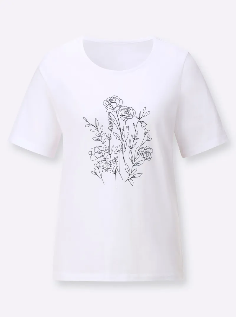 Witt Witt Rundhalsshirt weiß, Weiß, – Produktbild 1 von 2
