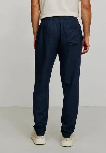 recolution Herren Hose aus Leinen und LENZING ECOVERO Viskose Mix - TANGELO - recolution, Navy (blau), – Produktbild 4 von 4