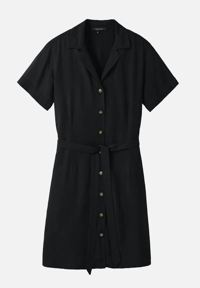 recolution Recolution Damen vegan Kleid Yucca Schwarz, Schwarz, – Produktbild 1 von 2