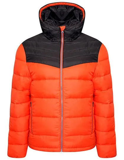 Dare 2b Dare 2b Skijacke Hot Shot Hooded Winterjacke Steppjacke Recycelt mit Kapuze, Amber glow/black, – Produktbild 2 von 3