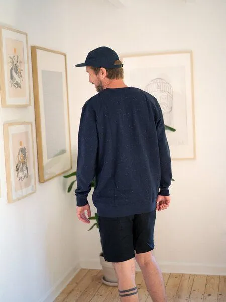 FUXBAU FUXBAU Männer Neps Pullover, Navy neps, – Produktbild 4 von 4