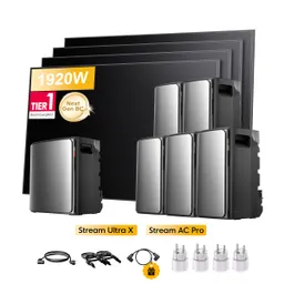 EcoFlow EcoFlow Stream Ultra X, All-in-One Speicher für Balkonkraftwerke, mit 4 x 480Wp Sunpro BC Bifazial Full Black Solarmodul, by Powerness - Stream Ultra X + 5 x Stream AC Pro | 13440Wh / 4 x Smart Plug / Selbstabholung – Produktbild 1 von 1