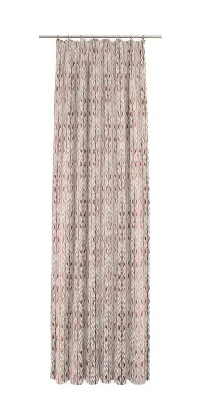 Nature by Adam Nature by Adam Vorhang aus Leinen und Bio-Baumwolle - Made in Germany - Wave, Rot, – Produktbild 3 von 8