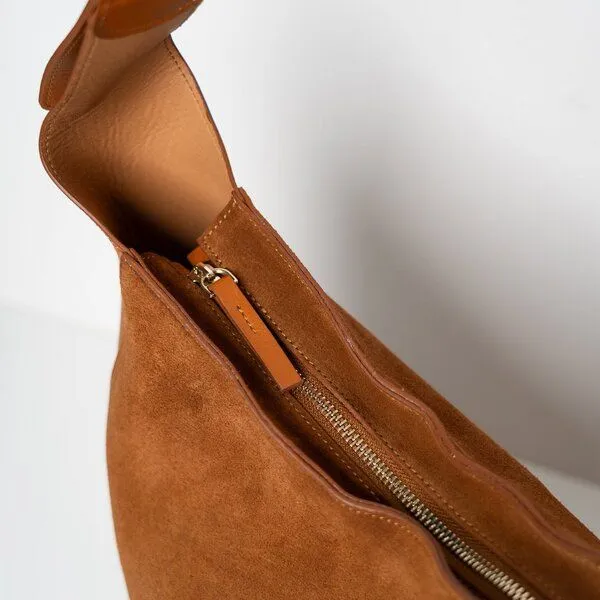 ann kurz ann kurz Vertical Shopper – Shopper aus Leder, Suede mix brown, – Produktbild 2 von 4