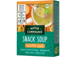 Natur Compagnie Natur Compagnie Bio-Kartoffel-Lauchcremesuppe 'Snack Soup', Kartoffel-Lauch, 3 x 20 g – Produktbild 1 von 1
