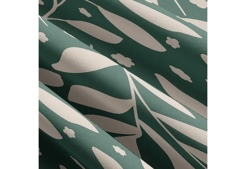 Leonado Vicenti Bettwäsche Baumwolle 135x200 cm und 155x220 cm, Jersey, 2 teilig, Ganzjahresbettwäsche mit Markenreißverschluss, Grün, – Produktbild 4 von 5