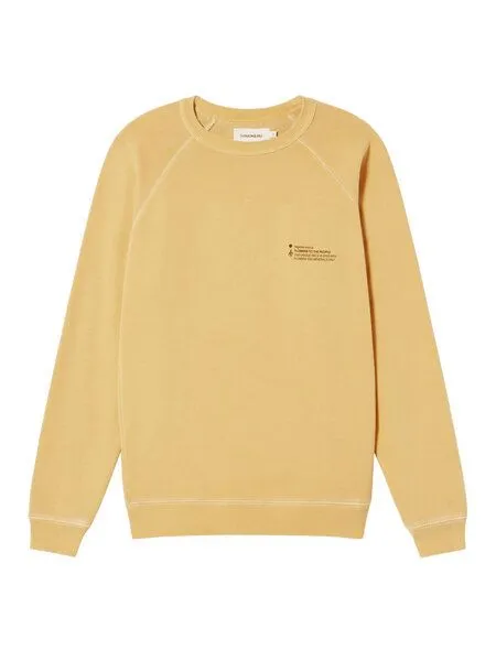 thinking mu thinking mu Sweatshirt mit Rundhalsausschnitt - FTP - aus 100% biologisch angebauter Baumwolle, Tagetes (gelb), – Produktbild 4 von 4