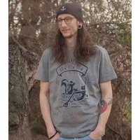 päfjes päfjes Sven Stinktier der Pirat - Männer T-Shirt - Fair Wear - Heather Grey – Produktbild 1 von 1