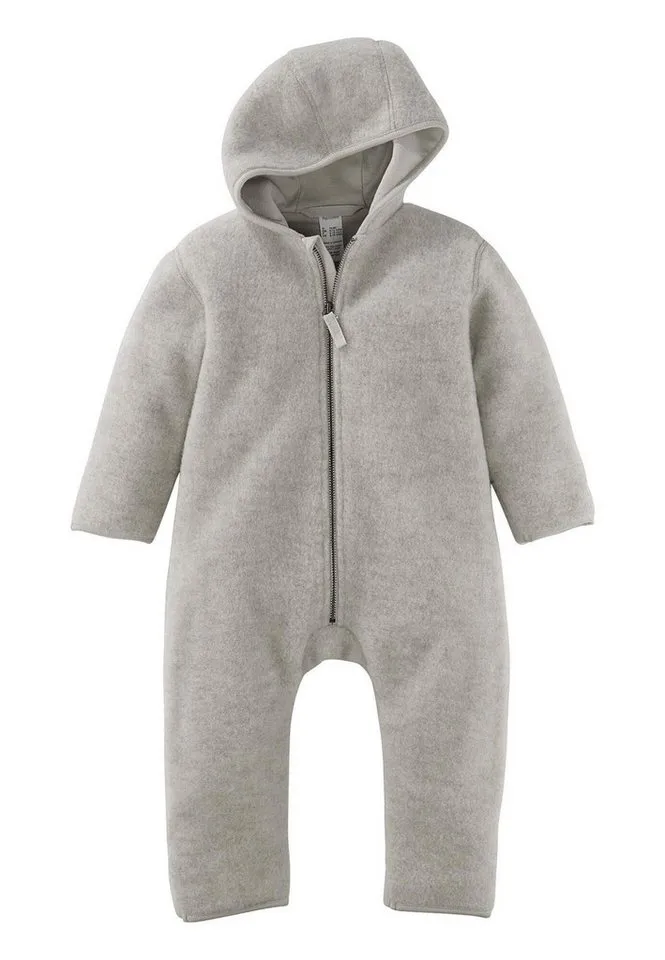 hessnatur hessnatur Overall Wollfleece aus reiner Bio-Merinowolle (1-tlg), Grau, – Produktbild 2 von 3