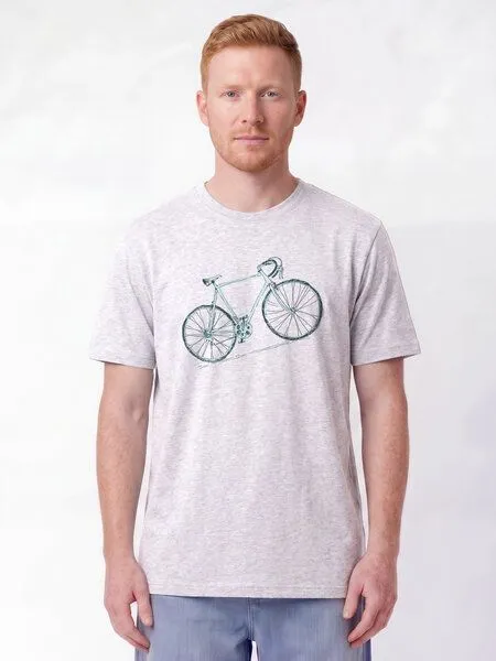 watapparel watapparel T-Shirt Unisex Pencil Bike, Cool heather grey, – Produktbild 2 von 2