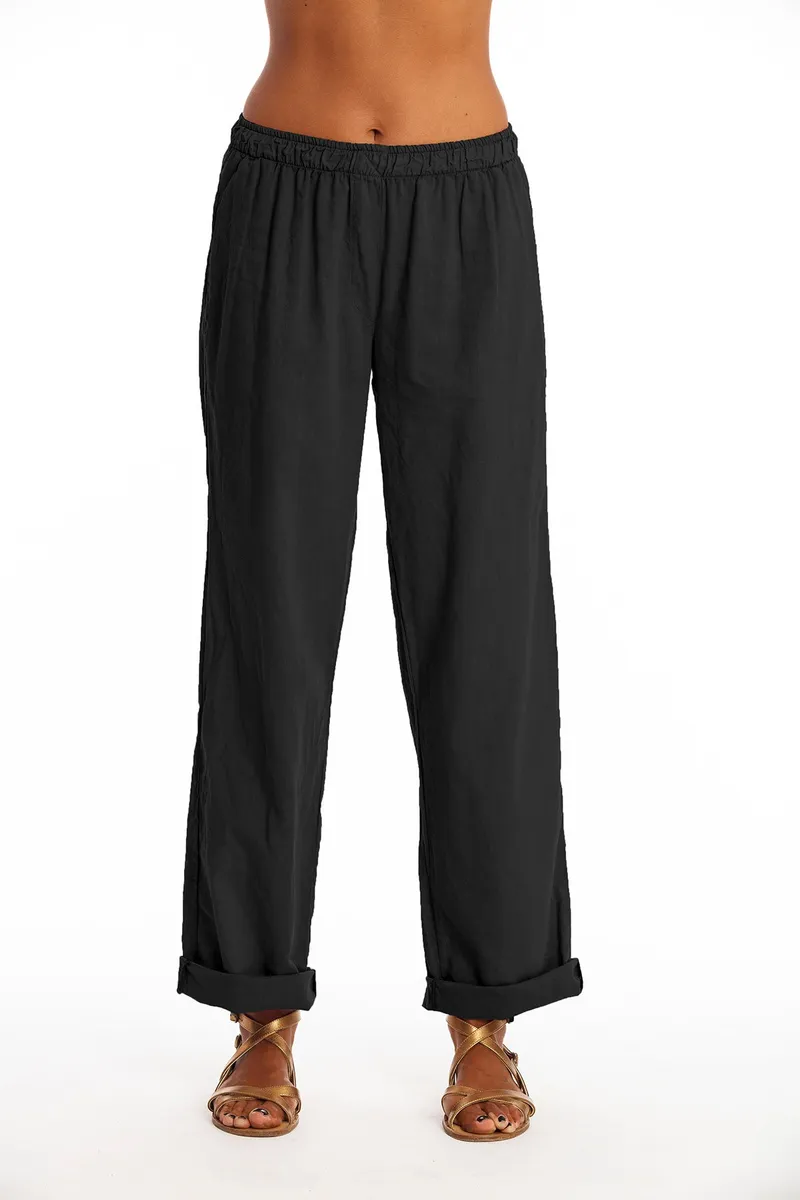 RAVENS VIEW IBIZA RAVENS VIEW IBIZA Damen vegan Hose Oregon Schwarz, Schwarz, – Produktbild 2 von 2