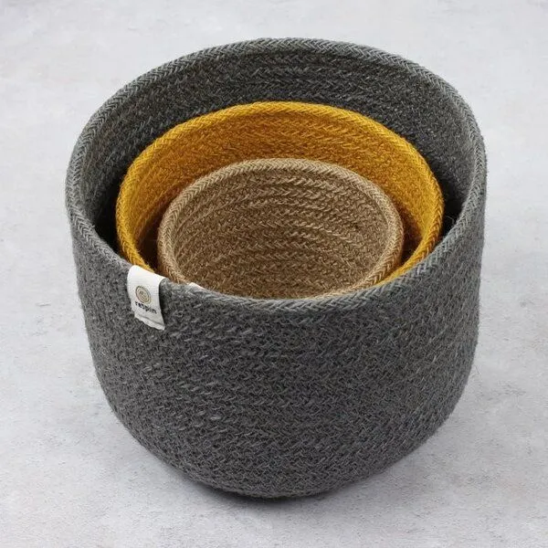 reSpiin reSpiin 3er-Set große Körbe aus Jute, Beach, – Produktbild 3 von 4