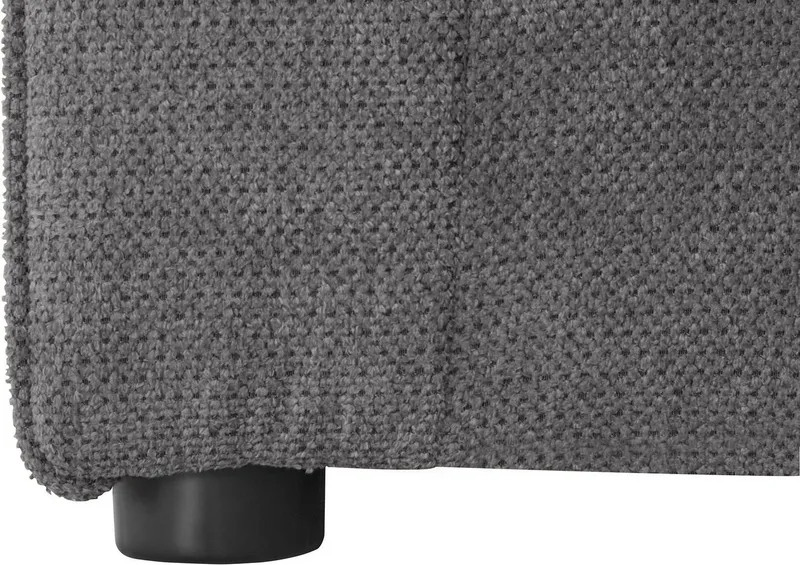 DOMO collection Ecksofa Papenburg B/T/H: 242/190/84 cm L-Form, wahlweise mit Bettfunktion, Langer Schenkel links oder rechts, Grau, – Produktbild 1 von 8