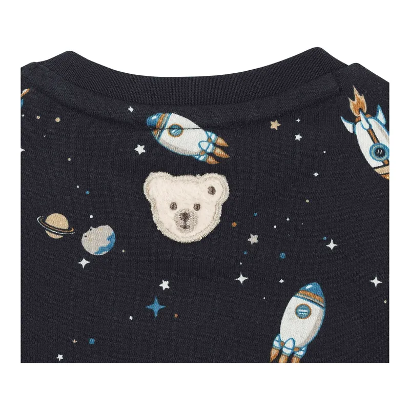 Steiff Steiff Sweatshirt Weltall, Blau | mehrfarbig, – Produktbild 2 von 3