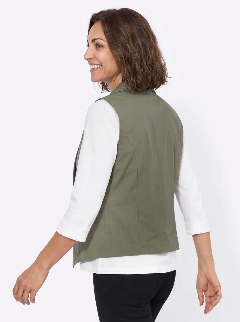 Witt Weste khaki, Khaki, – Produktbild 2 von 2