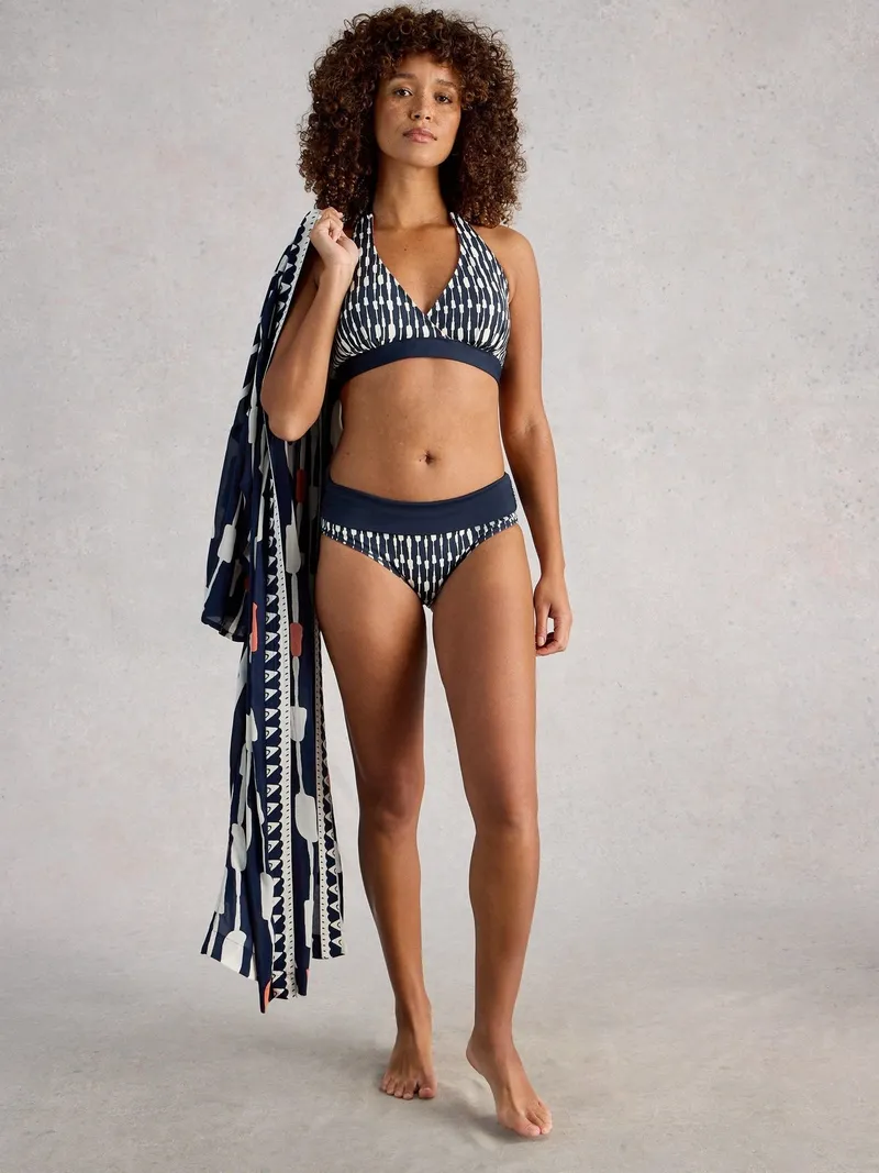 White Stuff Bikinitop Sunshine zum Wenden - 42, Marineblau multi, – Produktbild 1 von 4