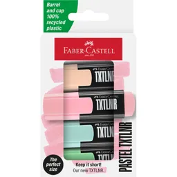 Faber-Castell Faber-Castell 4er-Set Mini-Textmarker "TXTLNR", pastell – Produktbild 1 von 1