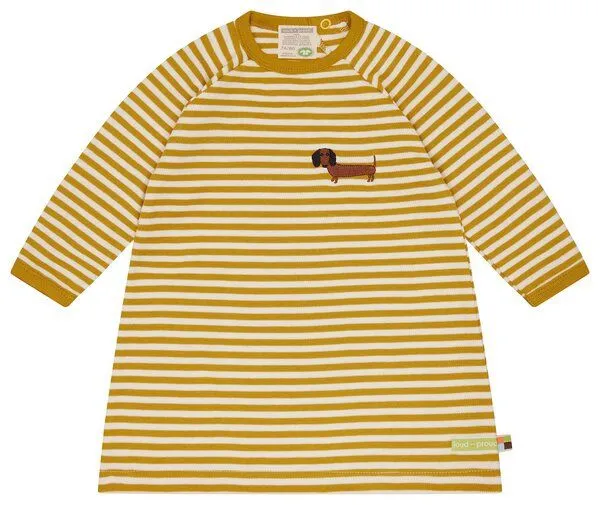 loud + proud loud + proud Babys & Kinder Weiches Sweatkleid, GOTS-zertifiziert, Curry(gelb), – Produktbild 1 von 5
