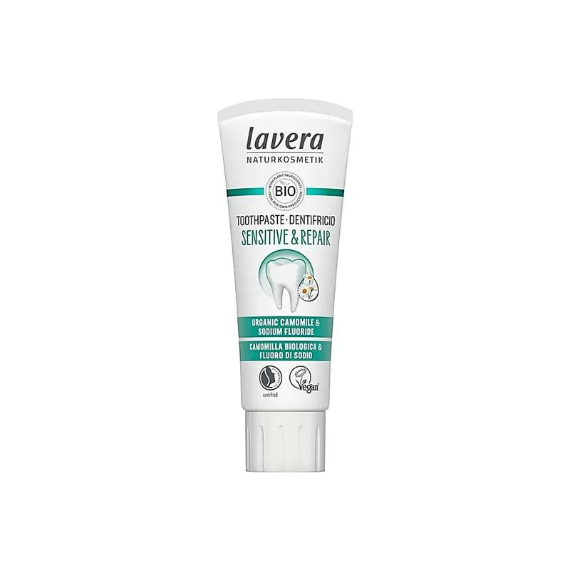 lavera lavera Basis Sensitive & Repair Zahncreme – Produktbild 2 von 5
