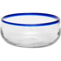 GLOBO Fair Trade GLOBO Fair Trade Schälchen aus Recyclingglas, mundgeblasen, verschiedene Designs, Blauer rand, – Produktbild 1 von 1