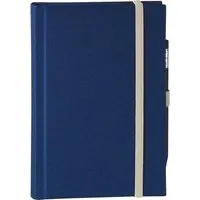 Memo memo Skizzenbuch Leinen A6, (B 92 X H 134 mm) blau, 160 Seiten, Zeichenband, blanko – Produktbild 1 von 1