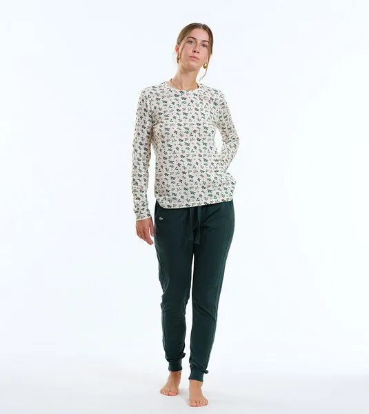 Gary Mash GARY MASH Pyjama Mary aus TENCEL Lyocell Mix, Mistelzweige (mehrfarbig), – Produktbild 1 von 4