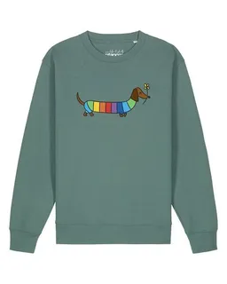 watapparel watapparel Sweatshirt Unisex Regenbogen Dackel – Produktbild 1 von 1