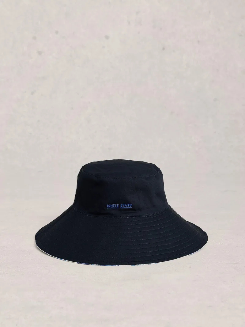 White Stuff Sonnenhut zum Wenden - Einheitsgröße, Marineblau multi, – Produktbild 3 von 3