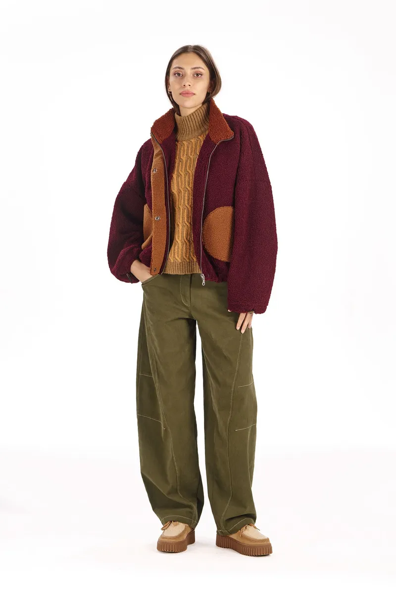 KOMODO KOMODO Damen vegan Jacke Lydia Weinrot, Rot, – Produktbild 1 von 2