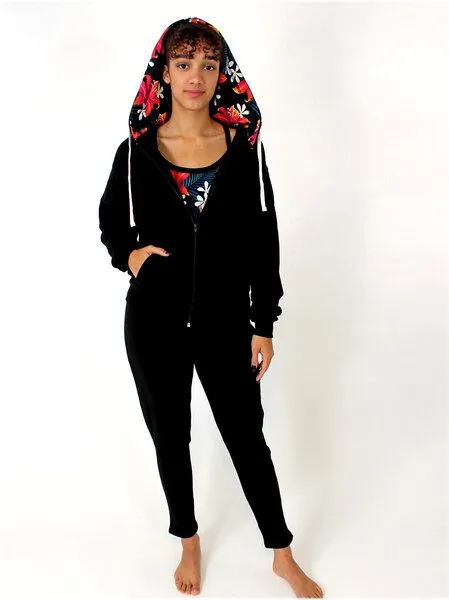 BAGHI BAGHI Sweat Jacke schwarz GOTS – Produktbild 2 von 2