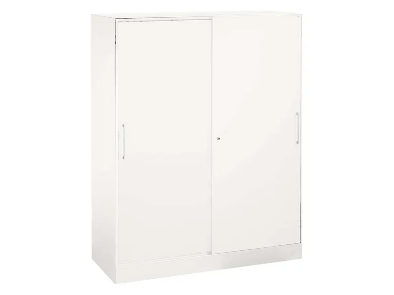 Schiebetürenschrank "Pureness", Höhe 131 cm (BxT) 100 x 43,5, Weiß, – Produktbild 1 von 1