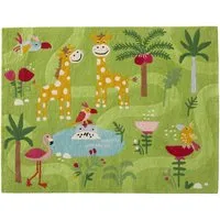 HANS NATUR Kinderteppich Bio-Baumwolle "Dschungel" Maße 100 x 130 cm – Produktbild 1 von 1
