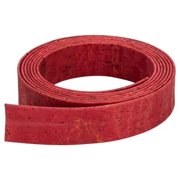 Kork-Deko Kork-Deko Korkband flach Rot 25 mm | 1 Meter Länge | veganes Bastel- & Schmuckband – Produktbild 3 von 4