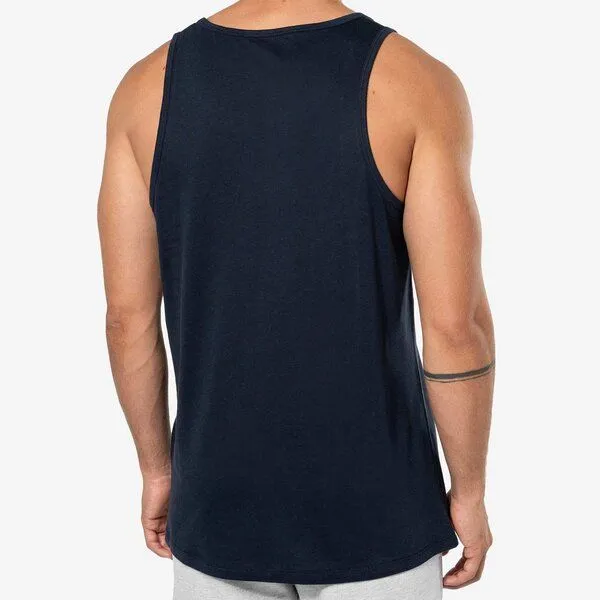 YTWOO YTWOO Slim Fit Herren Tanktop, Navy, – Produktbild 4 von 4