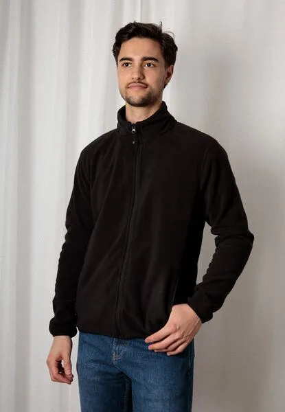 TORLAND TORLAND Herren Basic Fleecejacke ZEDAN, Schwarz, – Produktbild 3 von 4