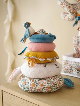 Vertbaudet Baby Stapelturm RETRO FLOWER – Produktbild 1 von 1