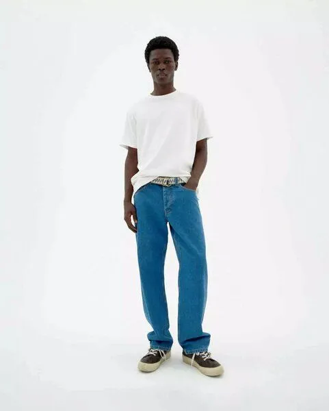 thinking mu thinking mu Jeanshose Straight-Fit Modell: David, Tusa denim (hell blau), – Produktbild 2 von 4